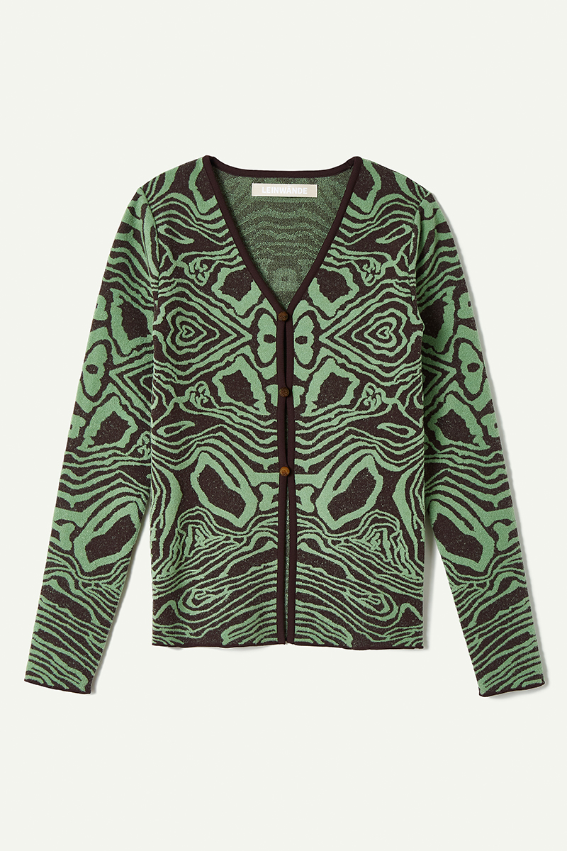 Topography Jacquard Cardigan