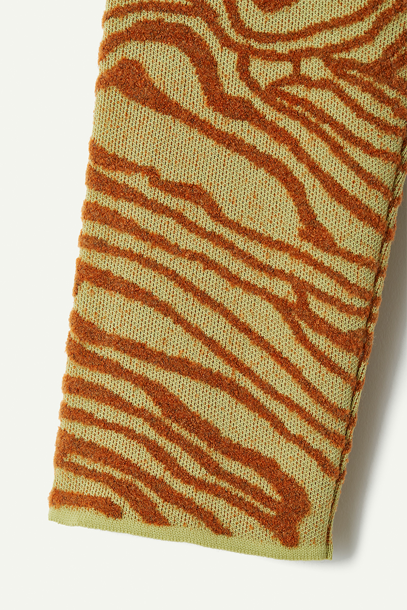 Topography Jacquard Cardigan 詳細画像 Yellow 5