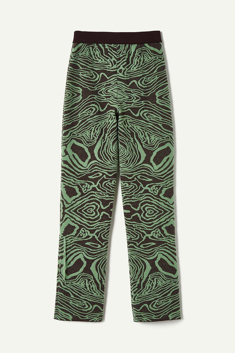 Topography Jacquard Trousers 詳細画像 Green 2