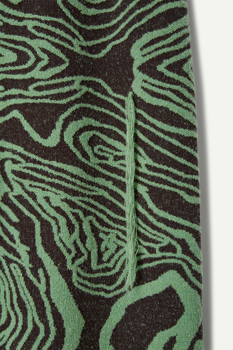 Topography Jacquard Trousers 詳細画像 Green 4