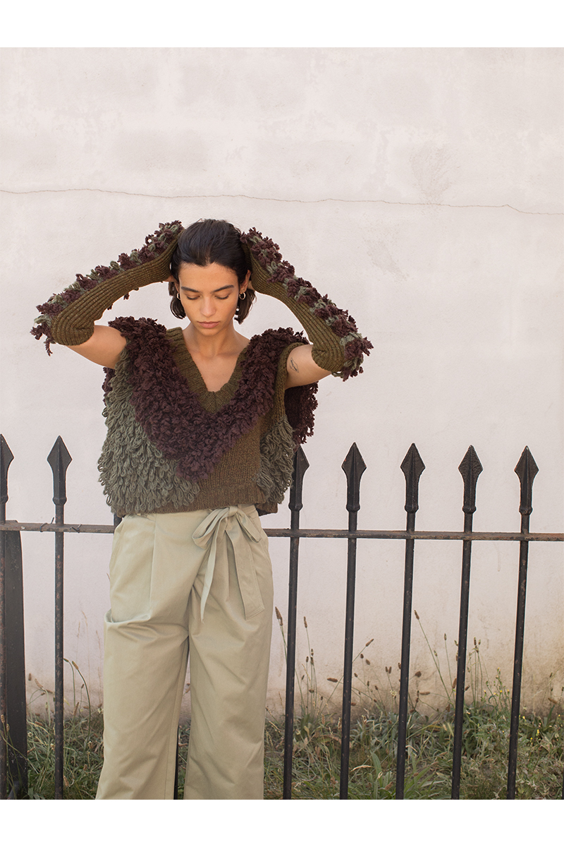 Mix Roop Arm Warmer 詳細画像 Khaki 2