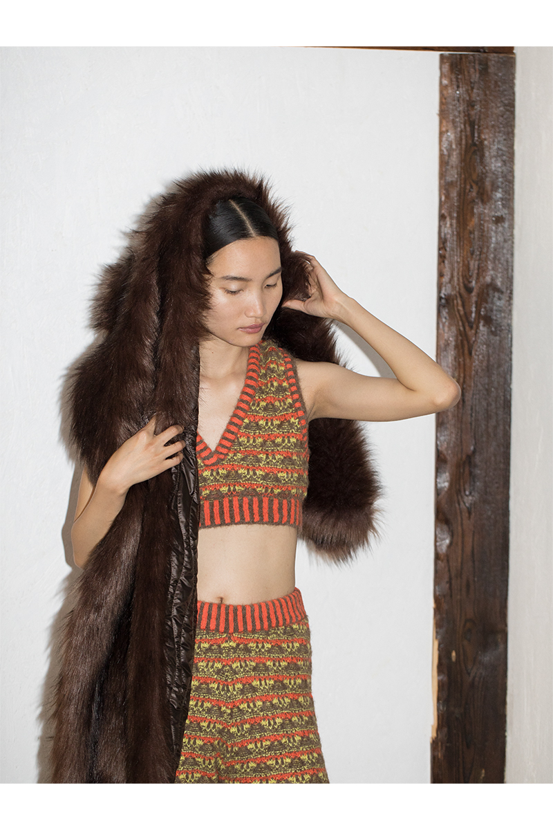 Nordic Cropped Top 詳細画像 Orange 1
