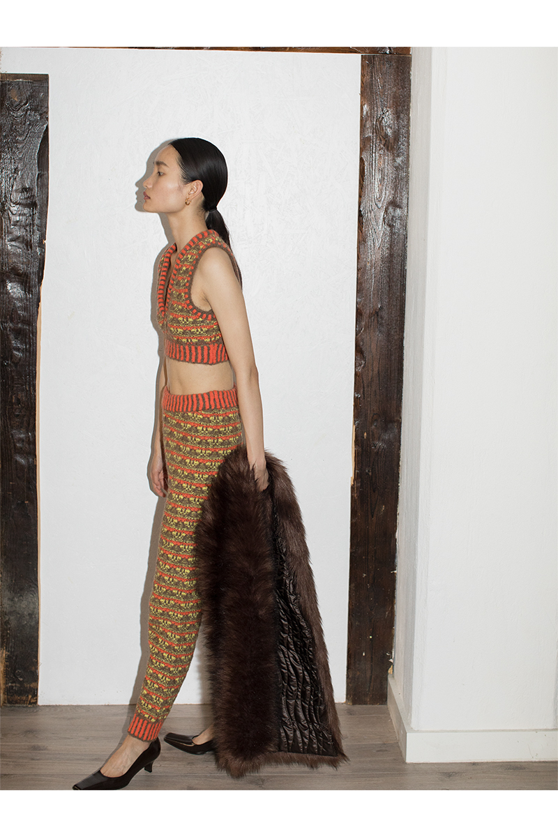 Nordic Cropped Top 詳細画像 Orange 2