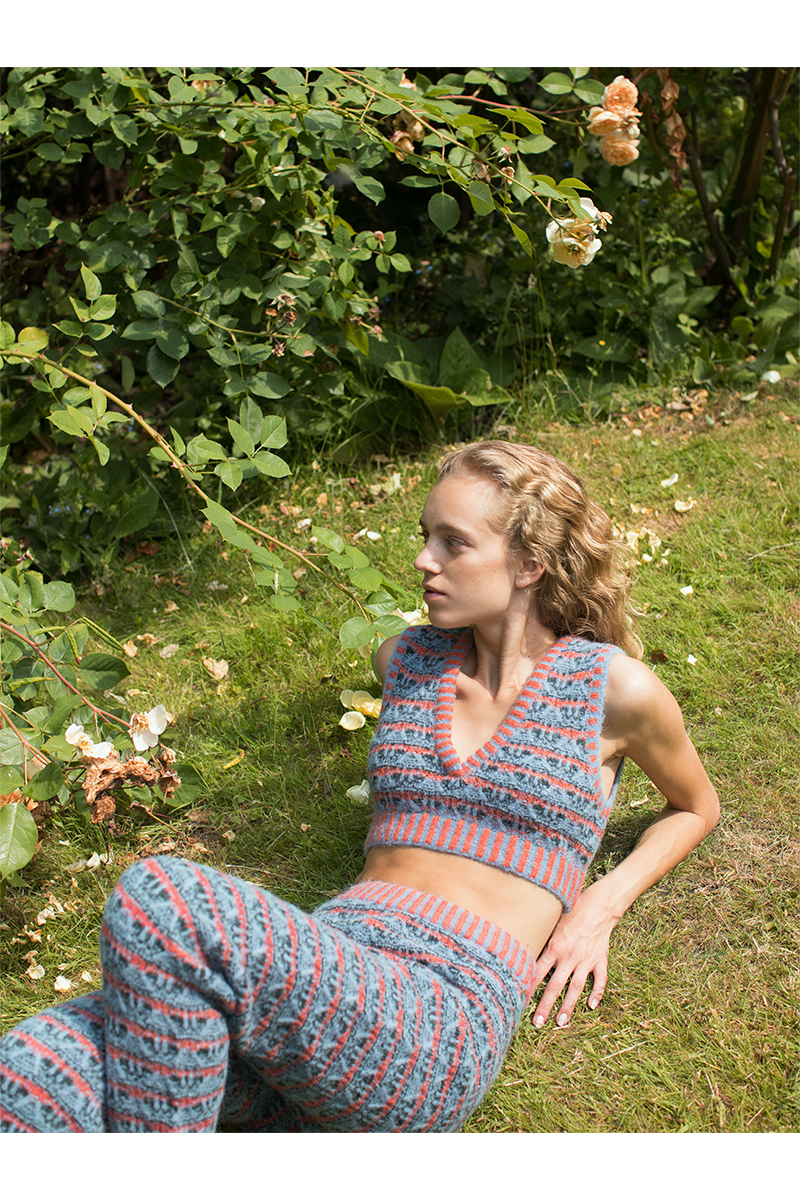 Nordic Cropped Top 詳細画像 Blue 1