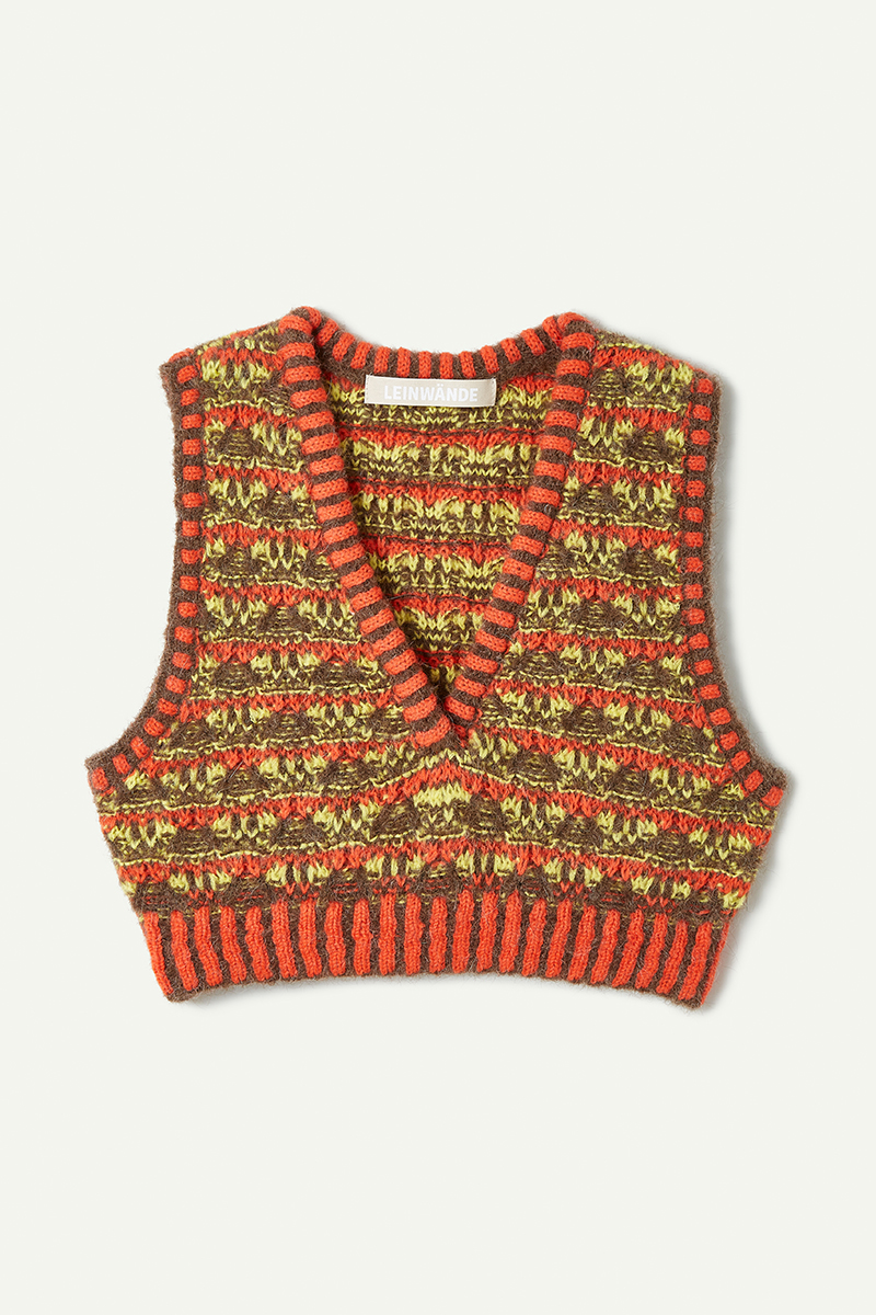 Nordic Cropped Top 詳細画像 Orange 1