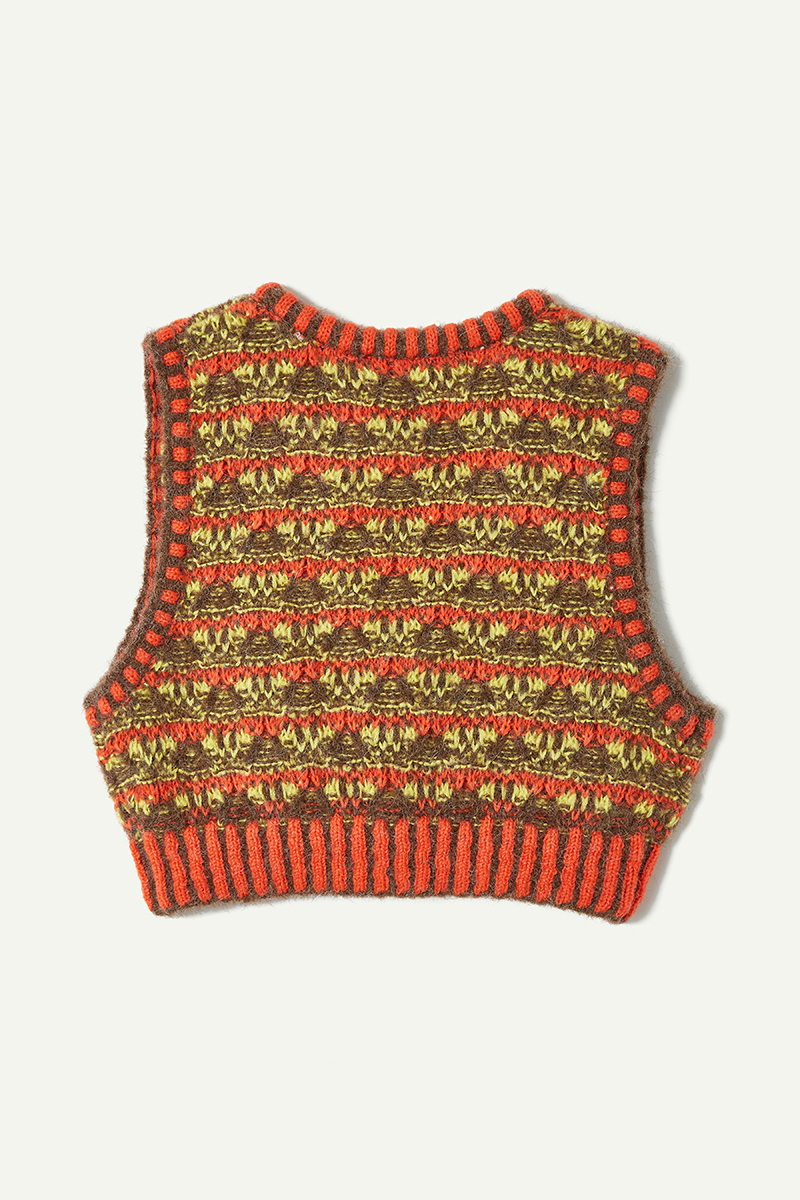 Nordic Cropped Top 詳細画像 Orange 2
