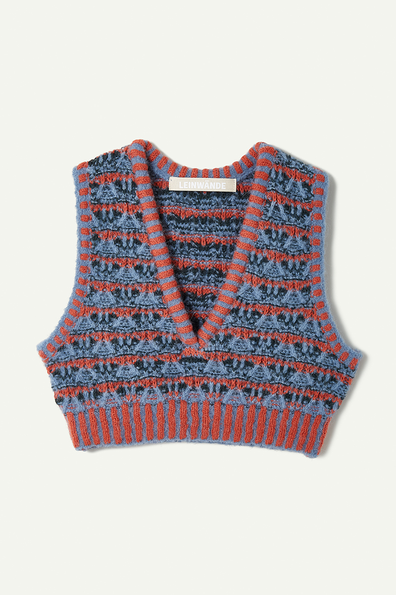 Nordic Cropped Top 詳細画像 Blue 1