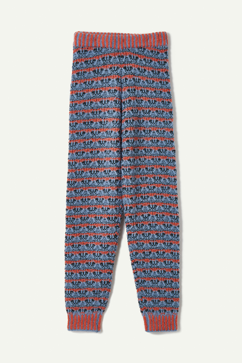 Nordic Knitted Trousers 詳細画像 Blue 1
