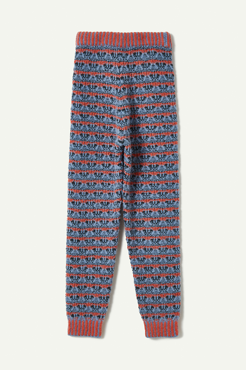 Nordic Knitted Trousers 詳細画像 Blue 2