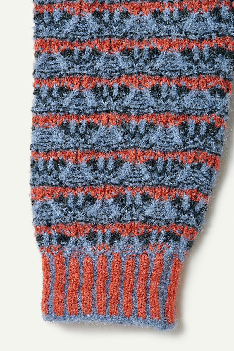 Nordic Knitted Trousers 詳細画像 Blue 4