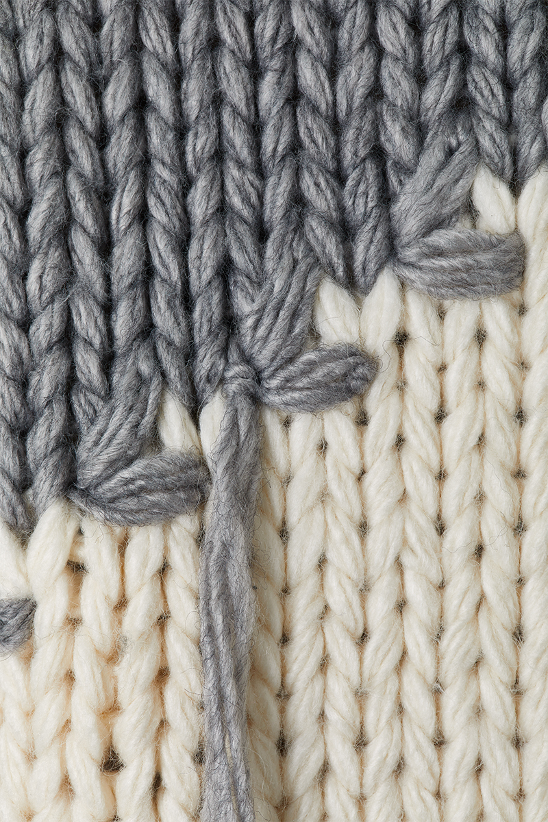 Snow Slope Intarsia Top 詳細画像 Gray 4