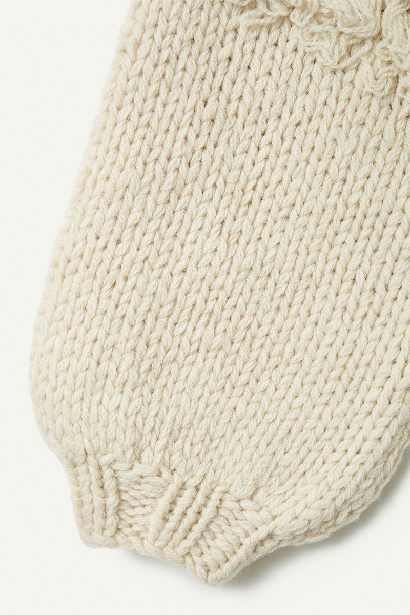 Cable Short Cardigan 詳細画像 White 5