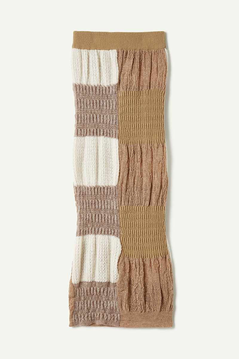 Patchwork Lace Knitted Skirt