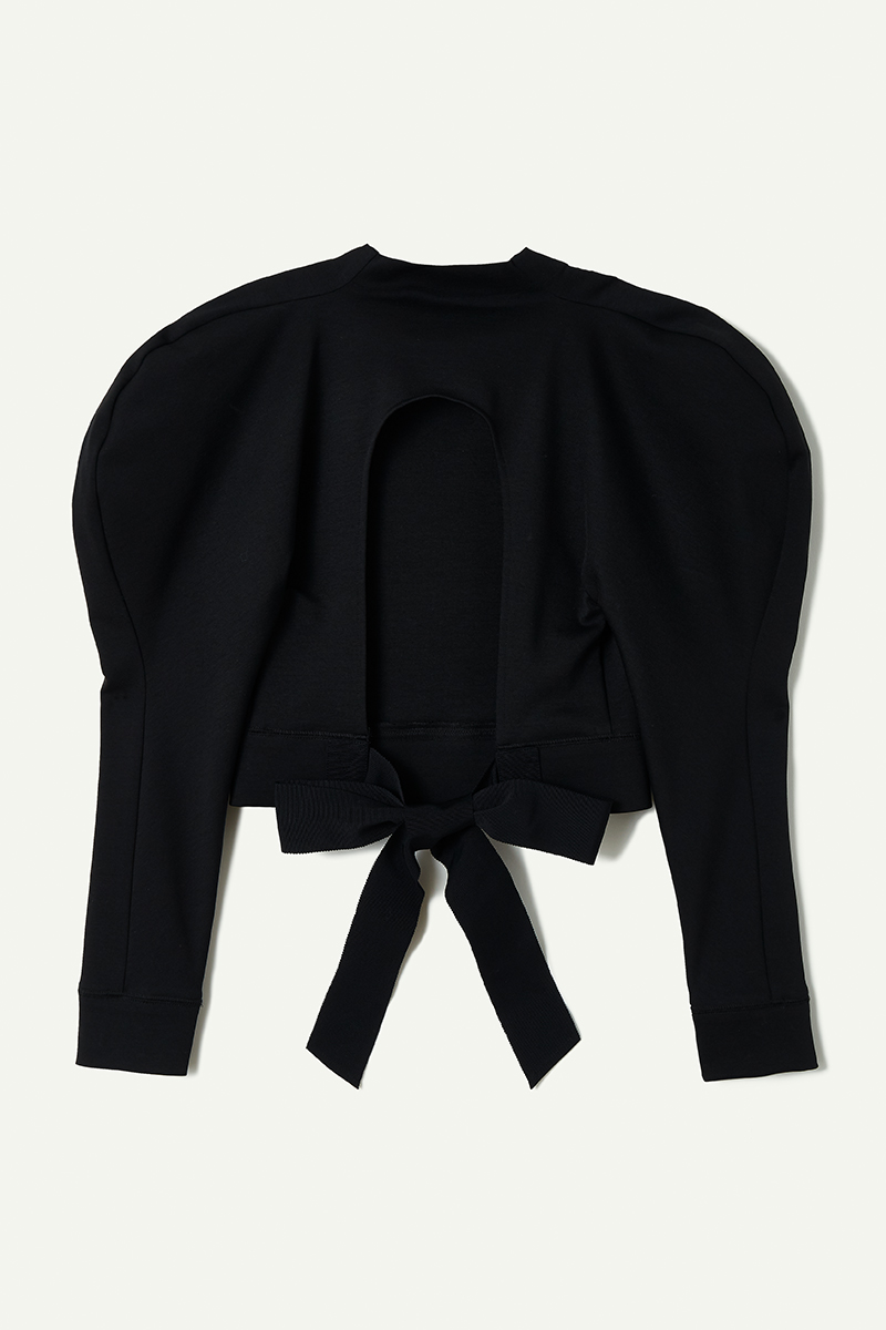 Balloon Shoulder Top 詳細画像 Black 2