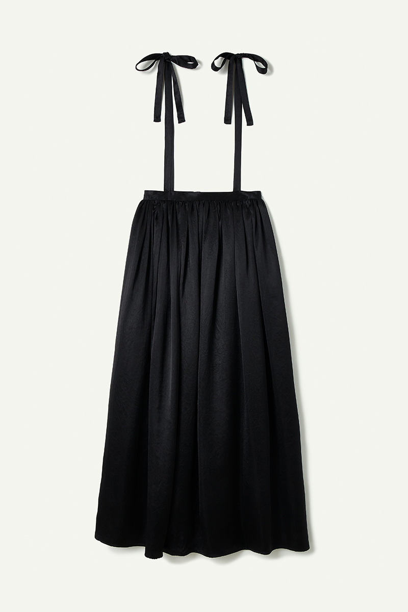 Satin Long Skirt