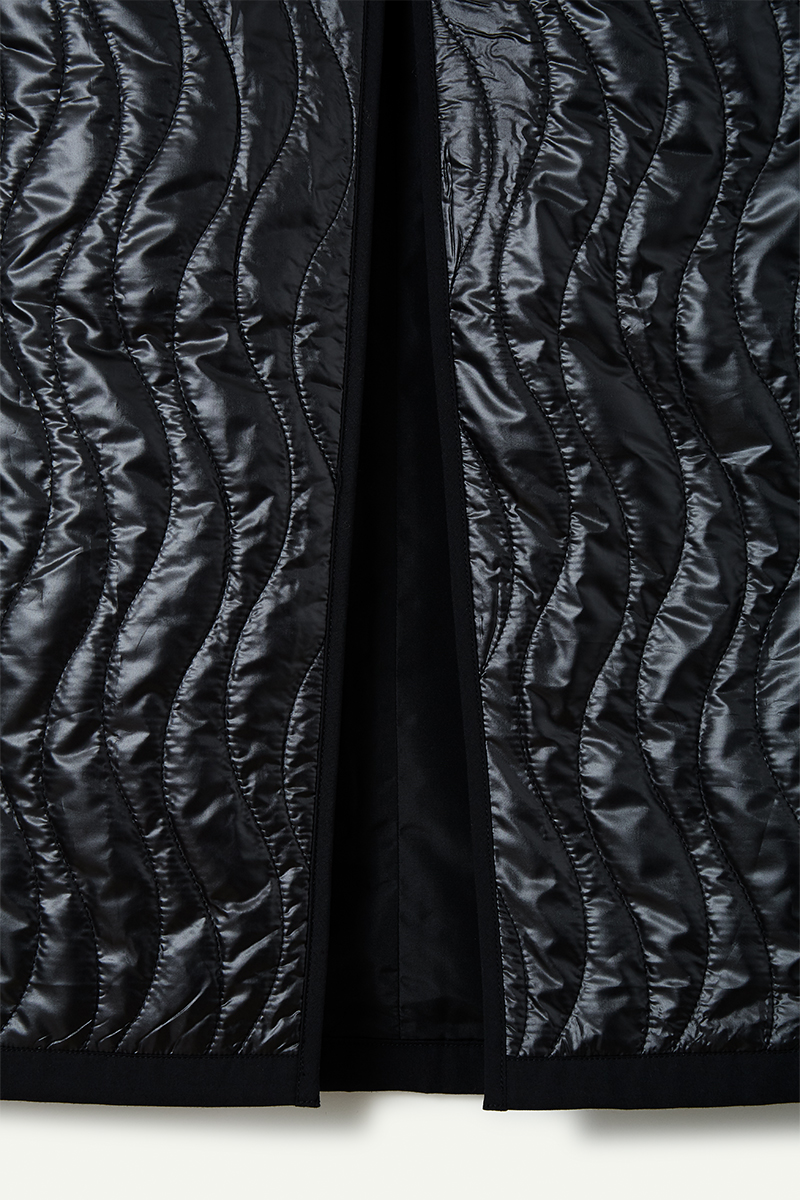 Wave Quilting Skirt 詳細画像 Black 3