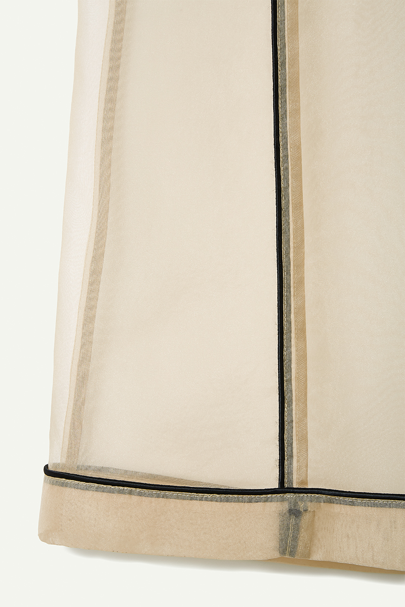 Organdy Wide Trousers 詳細画像 Beige 4