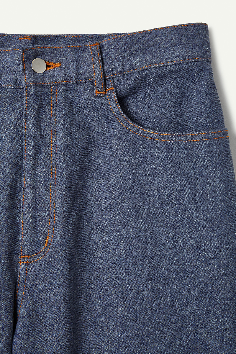 Upcycled Straight Denim  詳細画像 Blue 3
