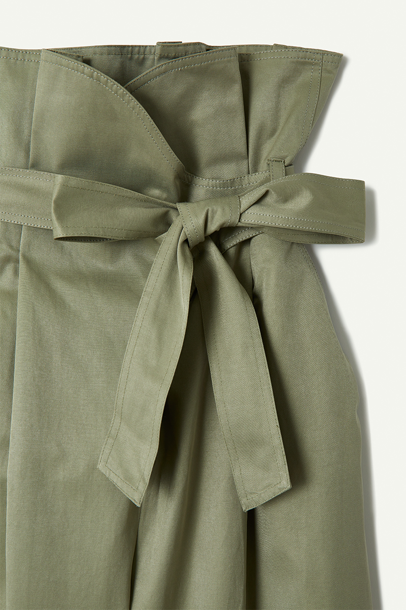 Belted Wide Leg Trousers 詳細画像 Khaki 3