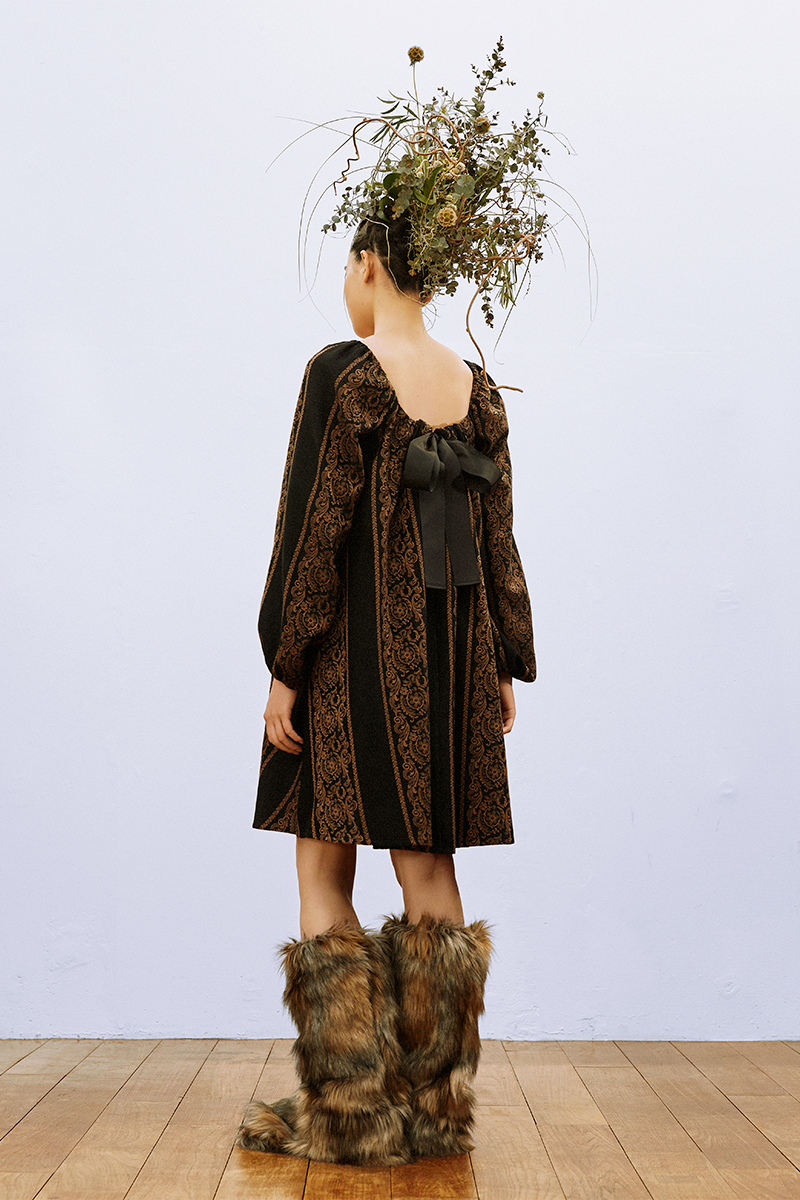 Jacquard Dress 詳細画像 Black 2
