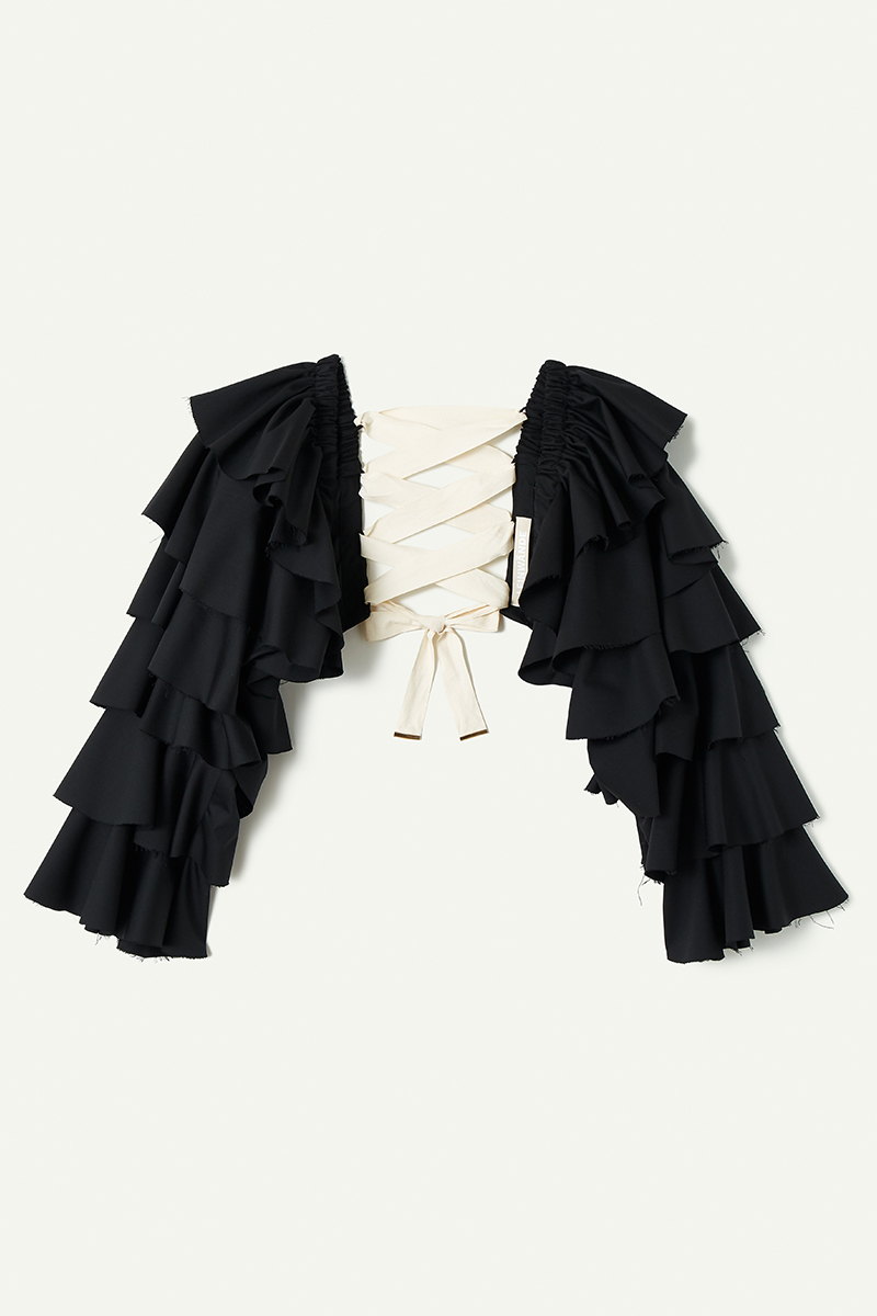 Ruffled Sleeve Top