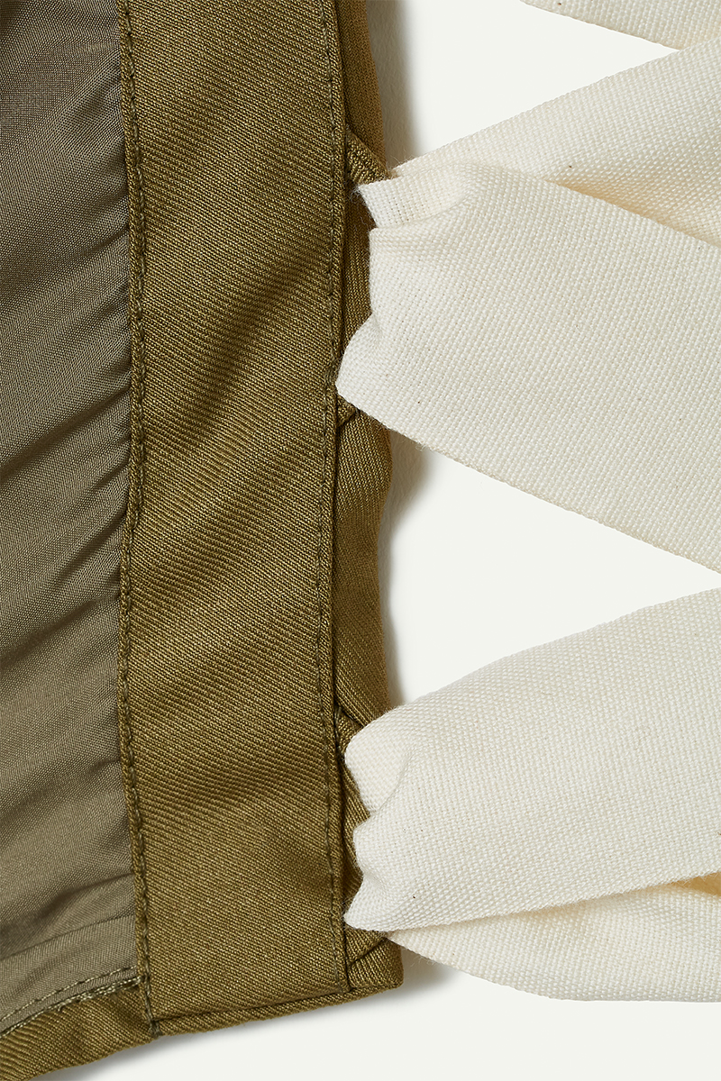 Ruffled Sleeve Top 詳細画像 Khaki 3
