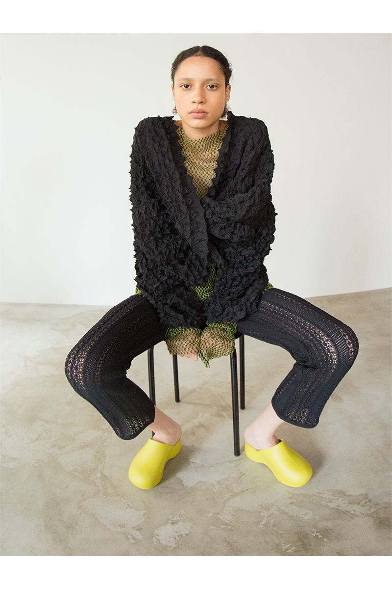 Kumo Shibori Twist Top 詳細画像 Black 1