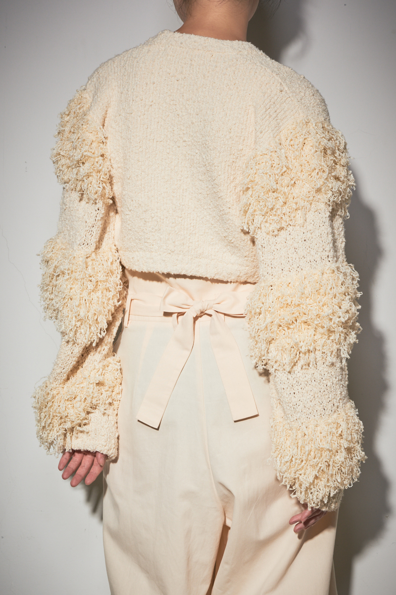 Tweed Fringe Cardigan  詳細画像 White 6