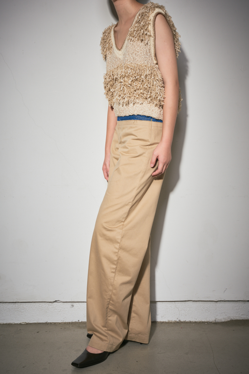 Tweed Fringe Top 詳細画像 Khaki 3