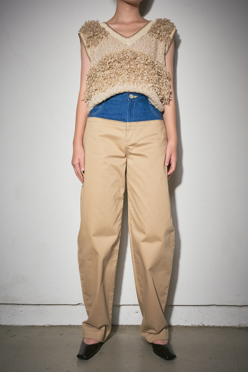 Tweed Fringe Top 詳細画像 Khaki 4