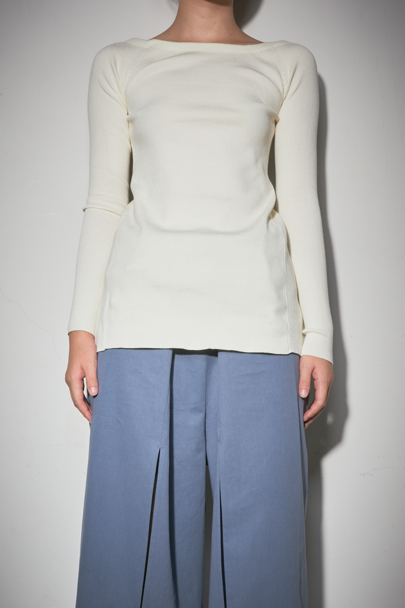 Bow Knitted Top 詳細画像 White 4