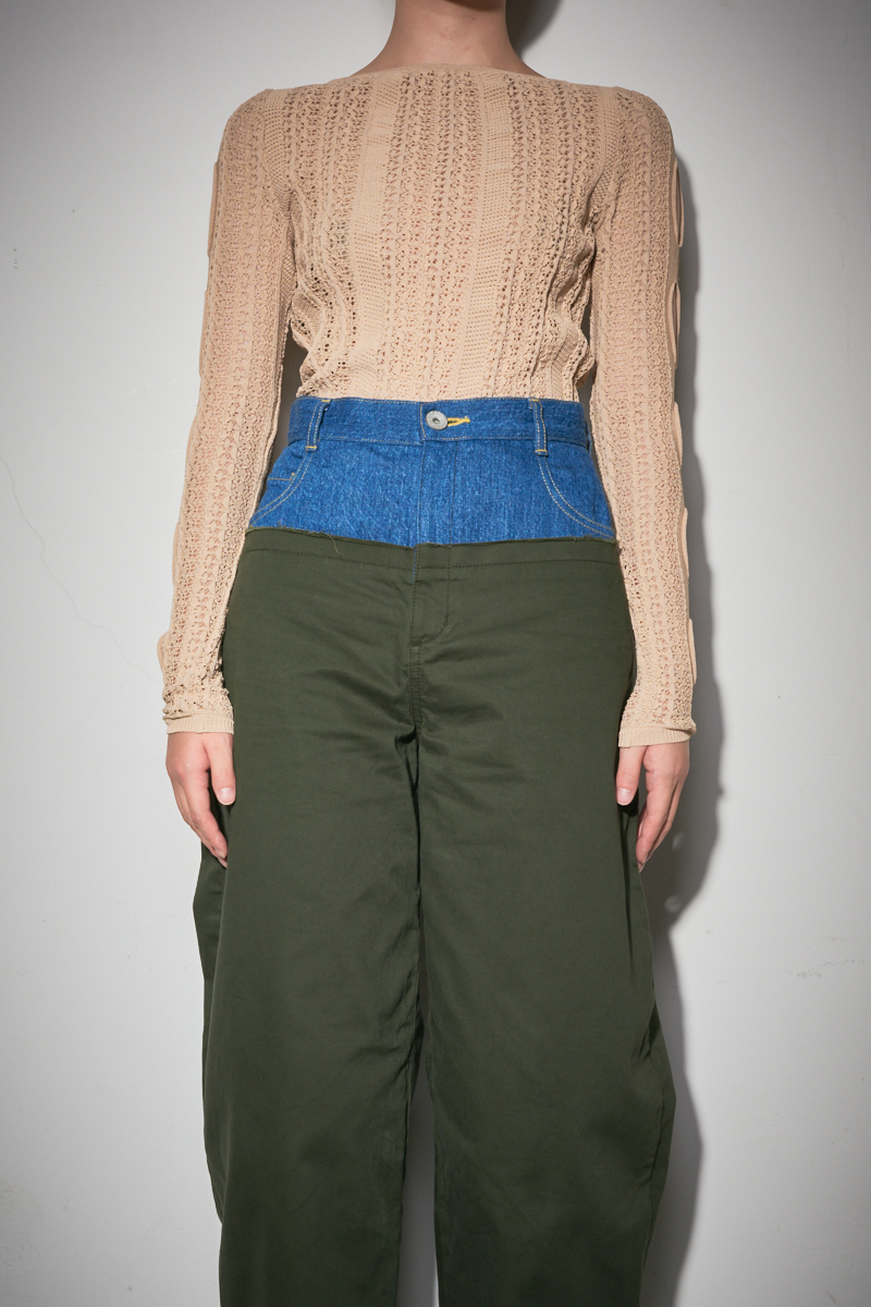 Stripe Race Top 詳細画像 Beige 4