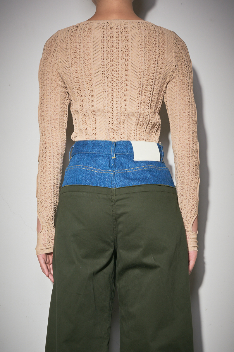 Stripe Race Top 詳細画像 Beige 5