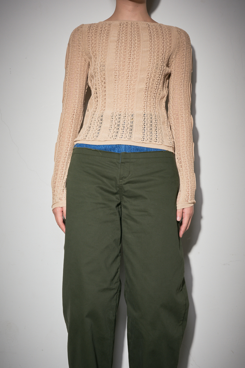 Stripe Race Top 詳細画像 Beige 6