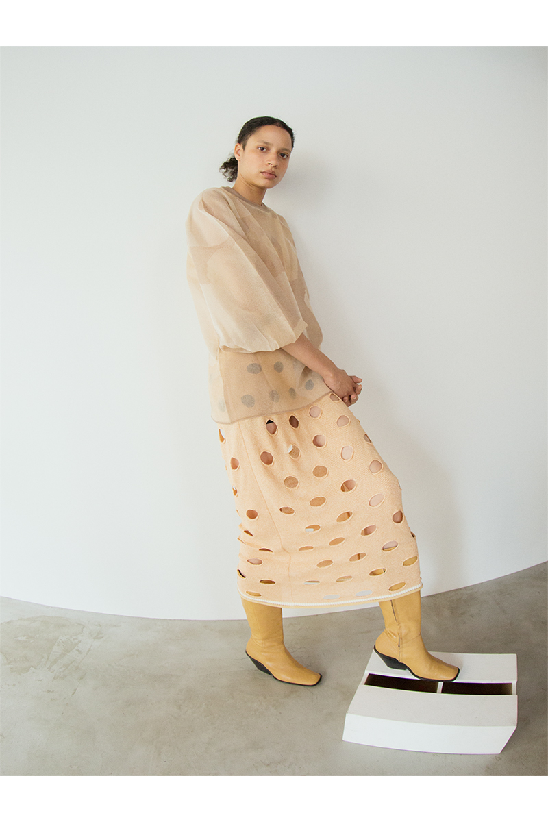 Nature Camo Sheer Top 詳細画像 Orange 2