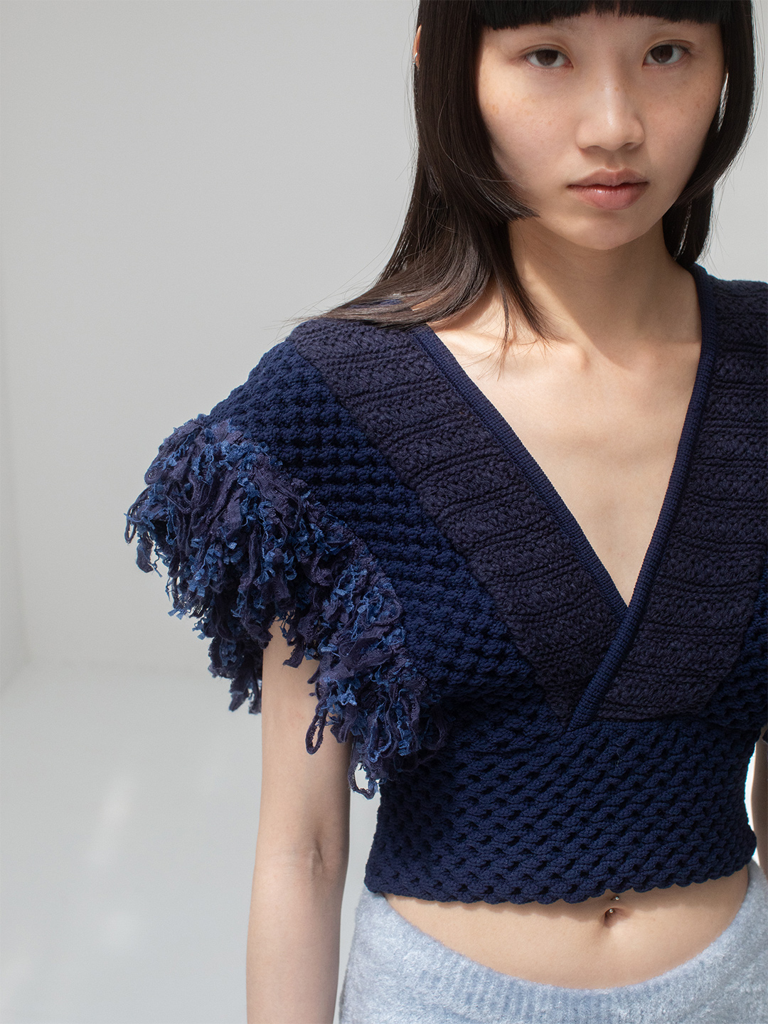 Patchwork Fringe Top