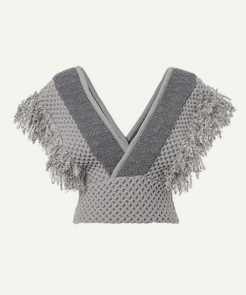 Patchwork Fringe Top