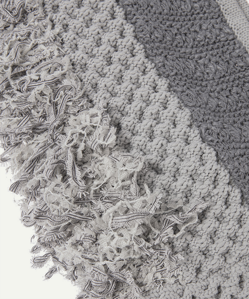 Patchwork Fringe Top 詳細画像 Gray 3