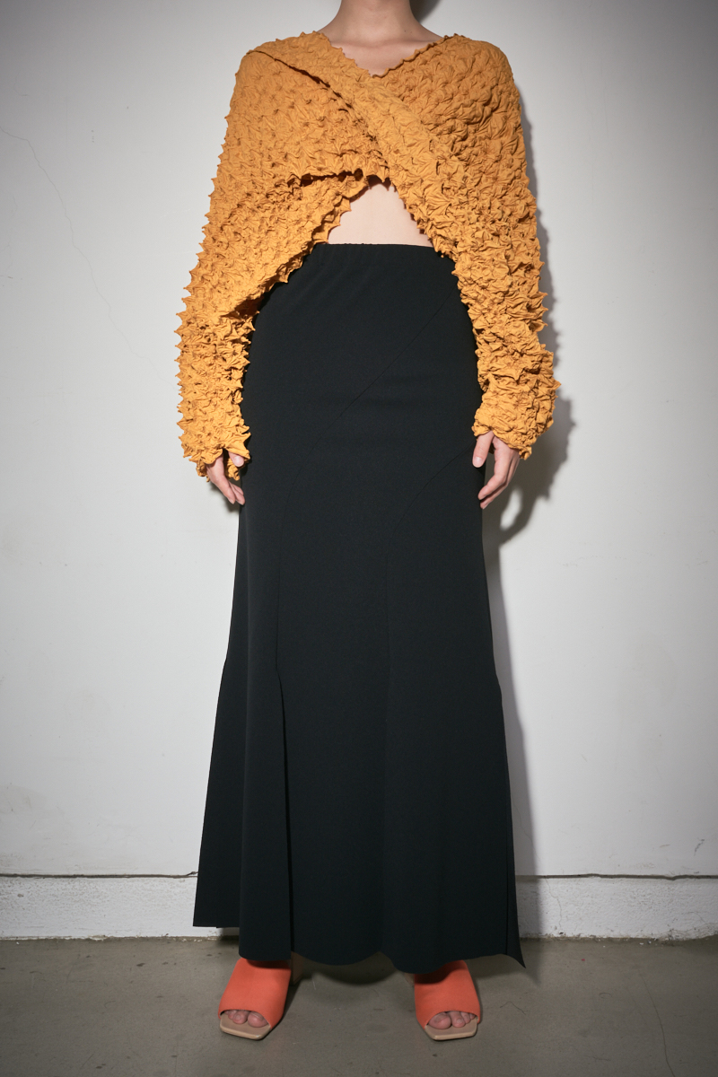 Twisted Slit Skirt 詳細画像 Black 3