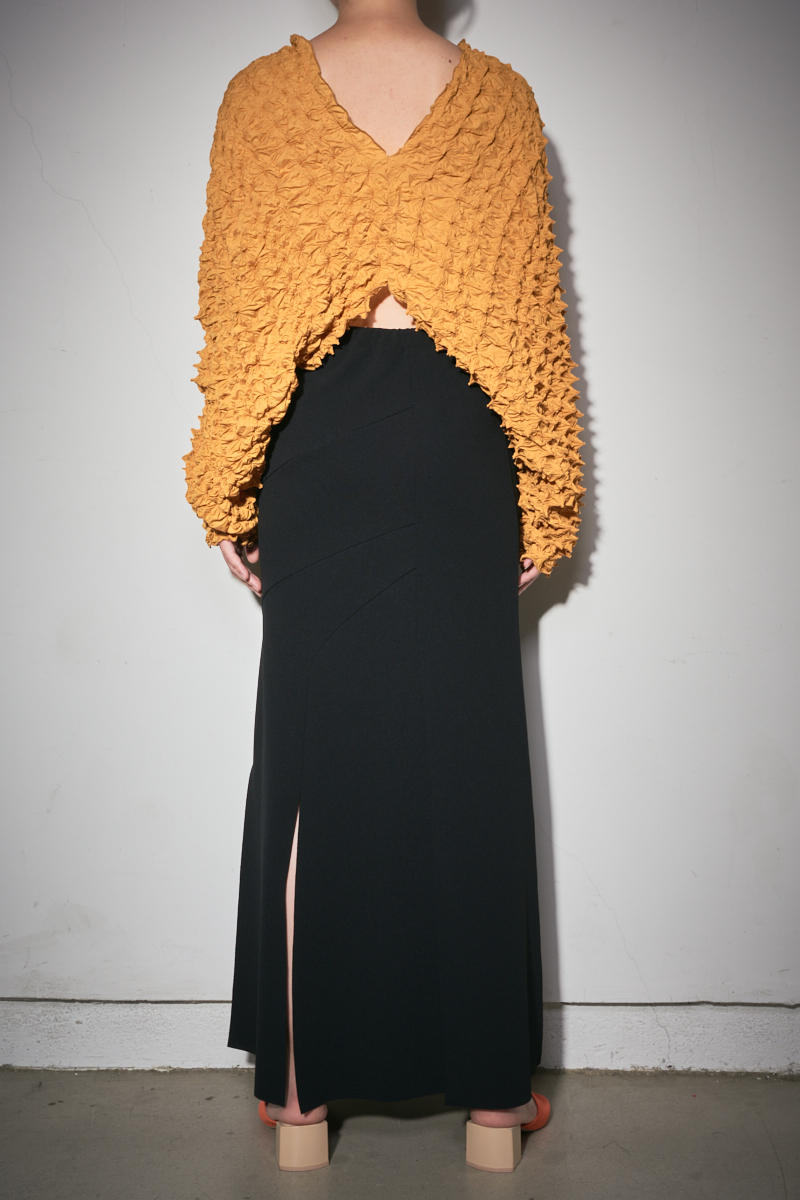 Twisted Slit Skirt 詳細画像 Black 4