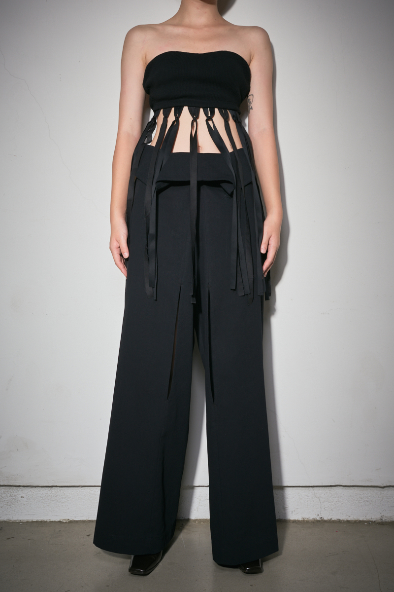 Wrap Trousers 詳細画像 Black 4
