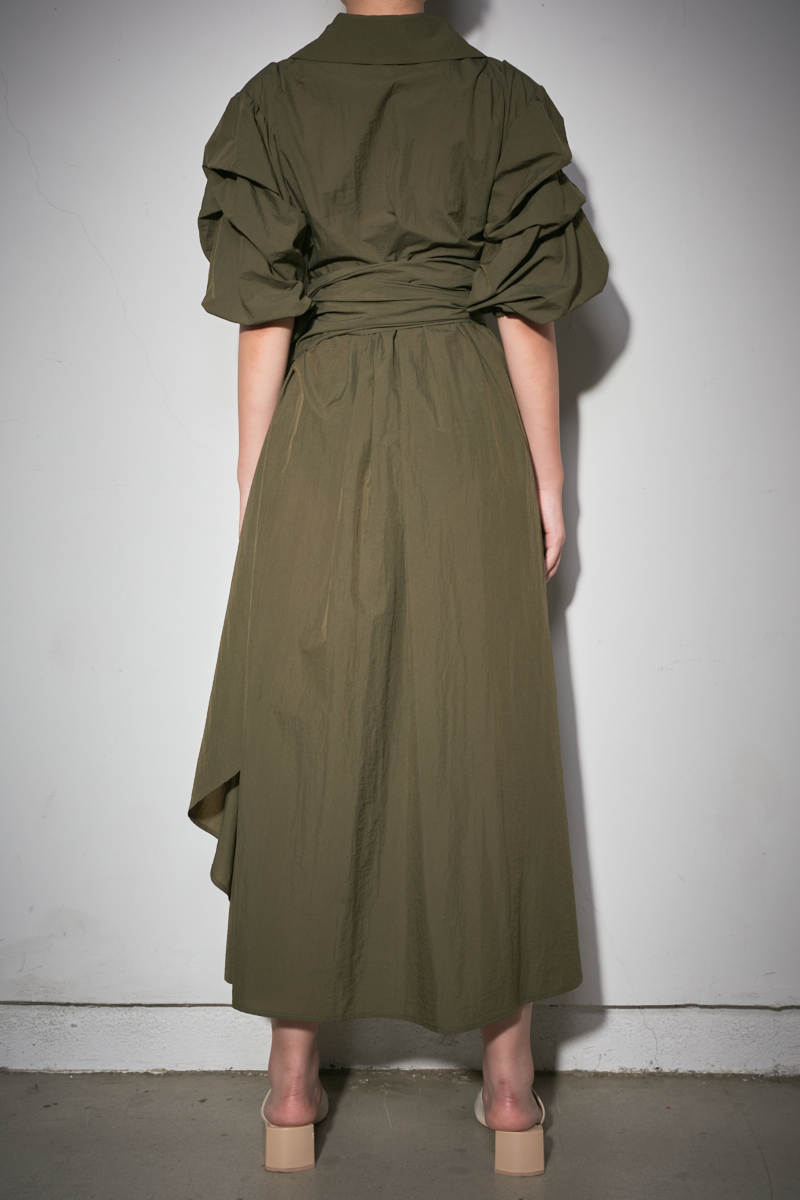 Wrap Summer Dress 詳細画像 Khaki 5