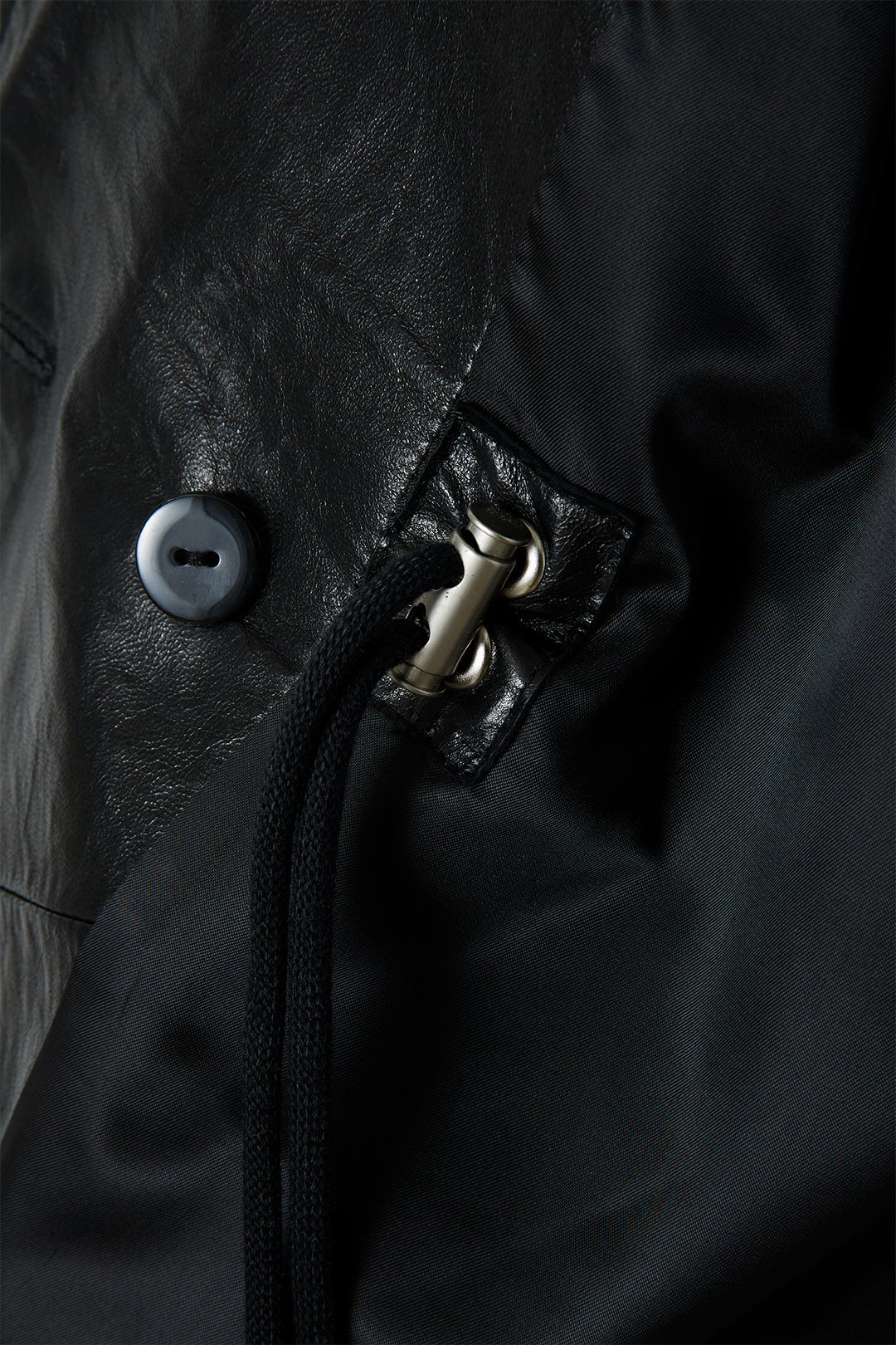 Pleating Leather Jacket 詳細画像 Black 5