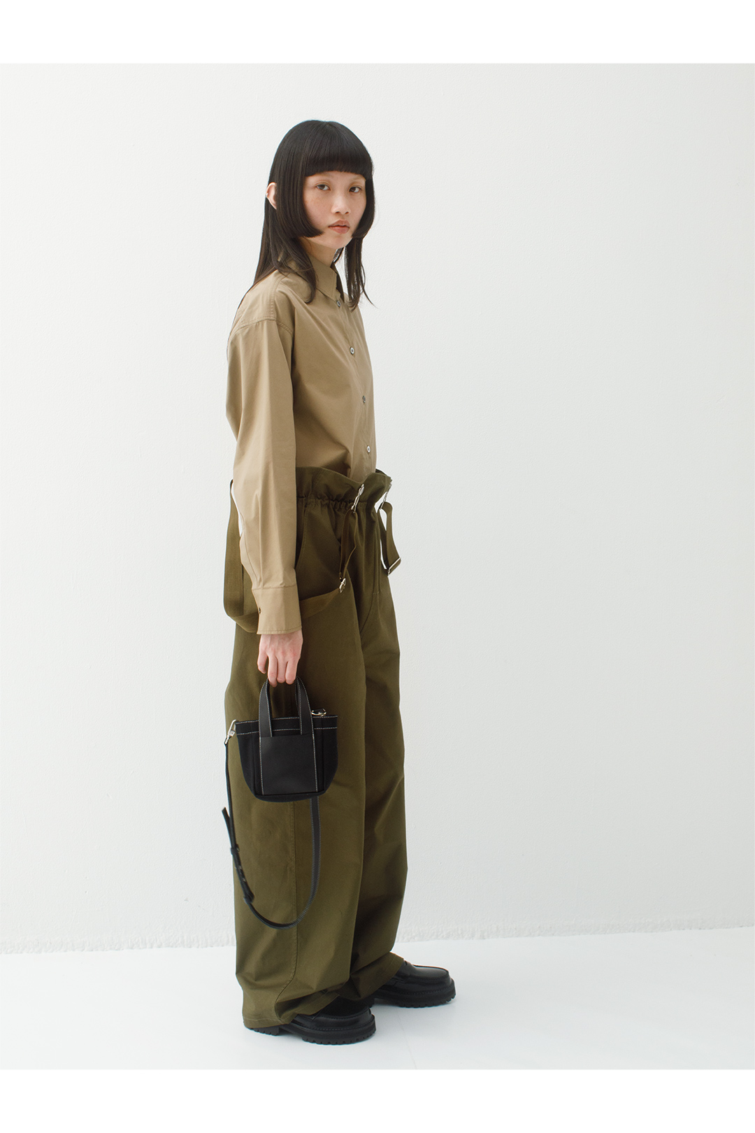 Basic Long Sleeve Shirt 詳細画像 Khaki 2