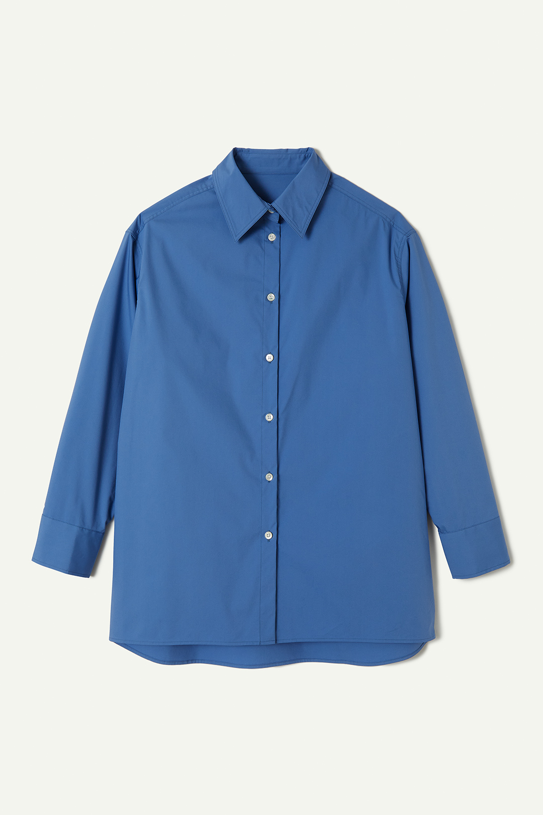 Basic Long Sleeve Shirt 詳細画像 Blue 1