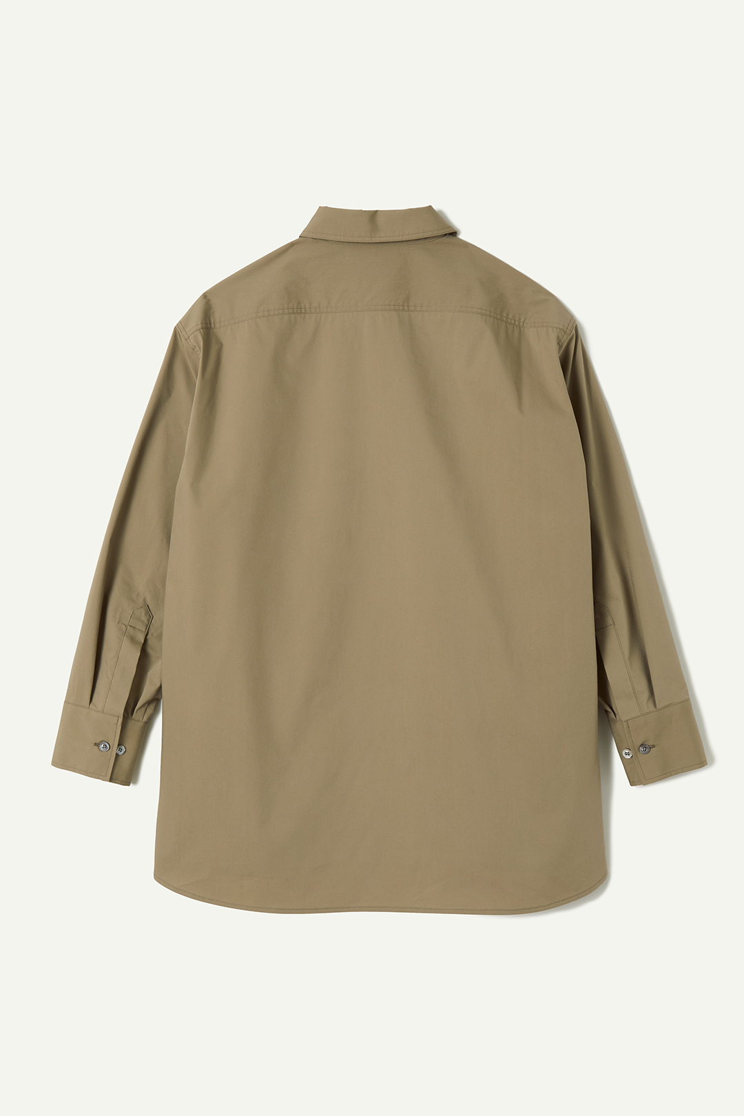 Basic Long Sleeve Shirt 詳細画像 Khaki 2
