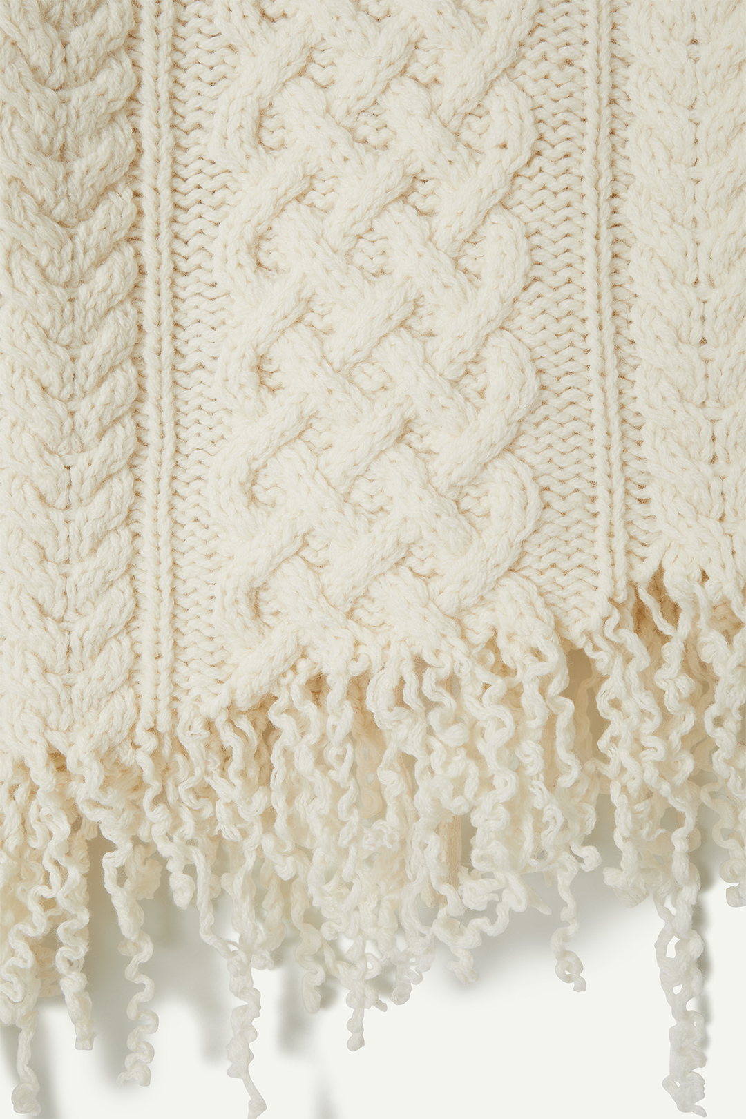 Hand Cable Knit Top 詳細画像 White 4