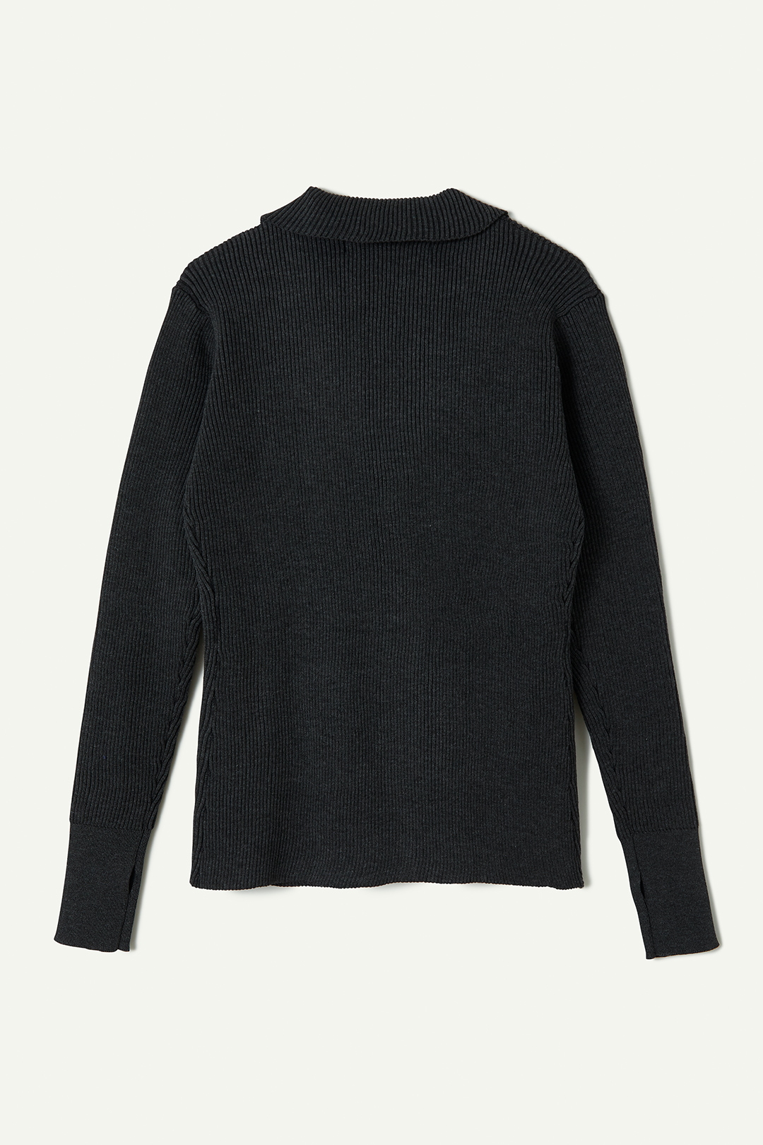 Knitted Shirt Cardigan 詳細画像 Gray 2