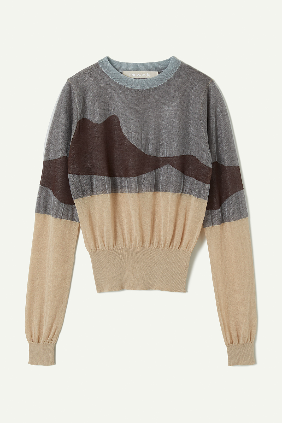Landscape Intarsia Knit Top