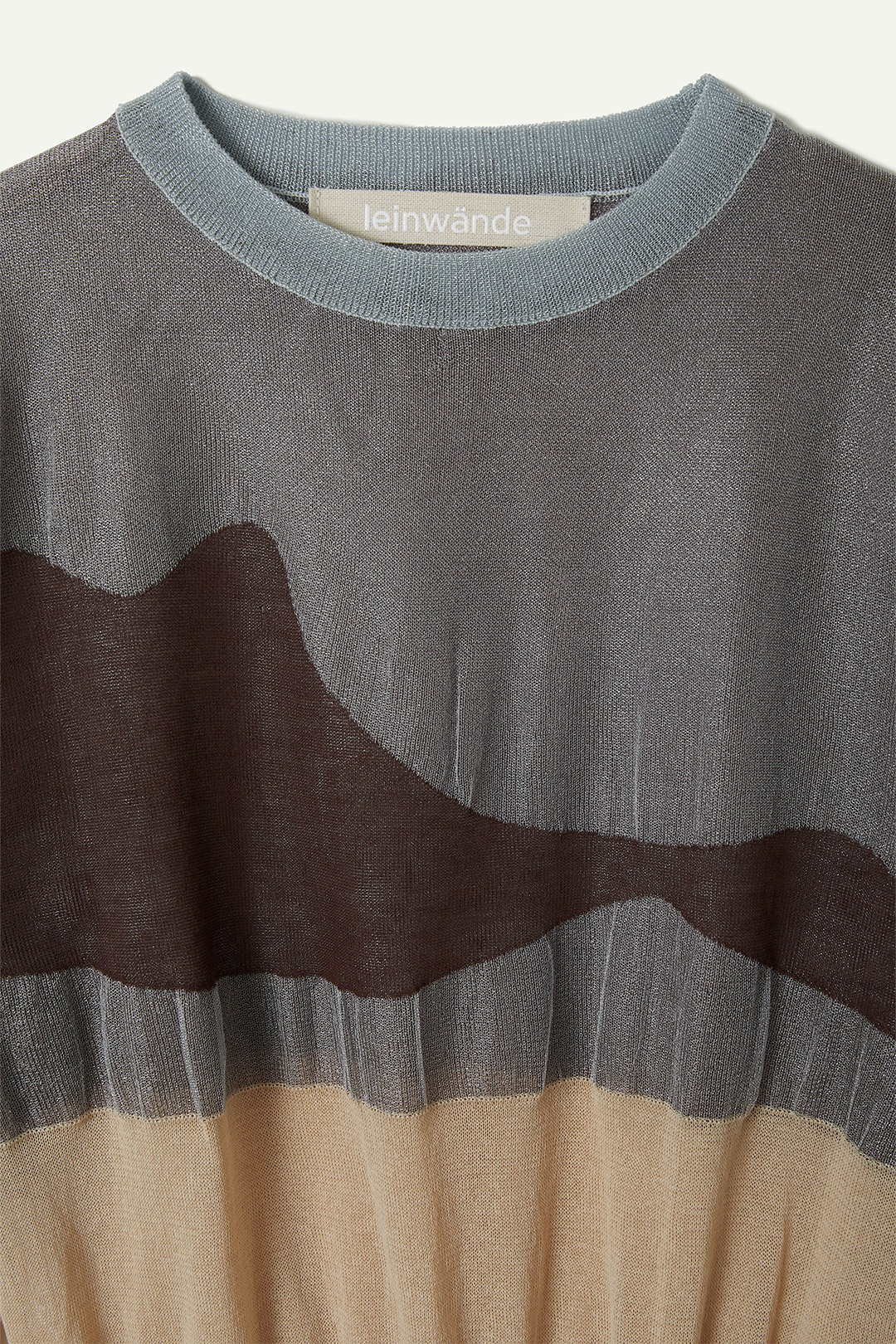 Landscape Intarsia Knit Top 詳細画像 Purple 3
